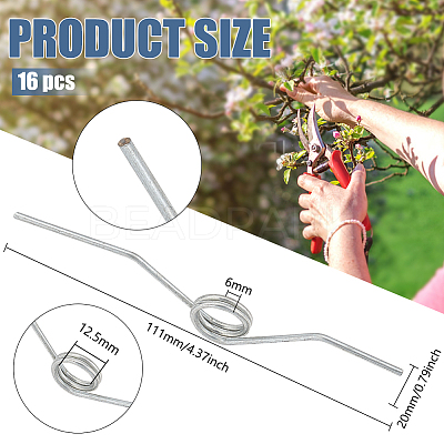 16Pcs High Carbon Steel Torsion Spring FIND-BC0005-23-1