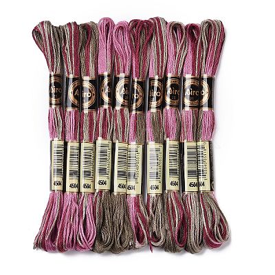 10 Skeins 6-Ply Polyester Embroidery Floss OCOR-K006-A77-1