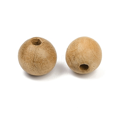 Natural Wood Beads WOOD-C019-10mm-01-1