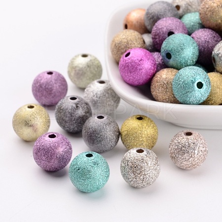Spray Painted Acrylic Beads PB24P9286-1