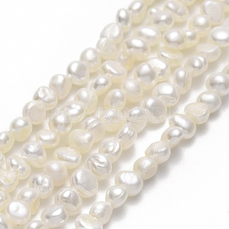 Natural Cultured Freshwater Pearl Beads Strands PEAR-A005-05I-01-1