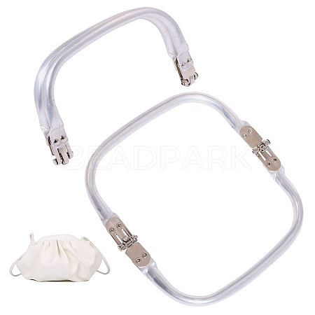 Zinc Alloy Tube Bag Flex Frames DIY-WH0581-47A-1