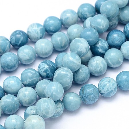 Natural Gemstone Beads Strands X-G-L367-01-6mm-1