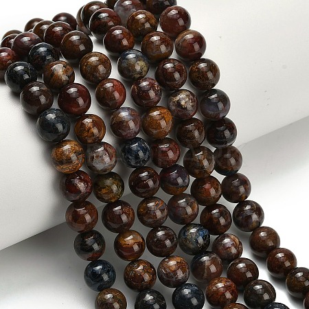 Natural Pietersite Beads Strands G-L642-B16-8mm-1