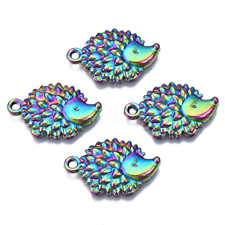 Autumn Theme Rainbow Color Alloy Pendants PALLOY-N156-139-NR-1