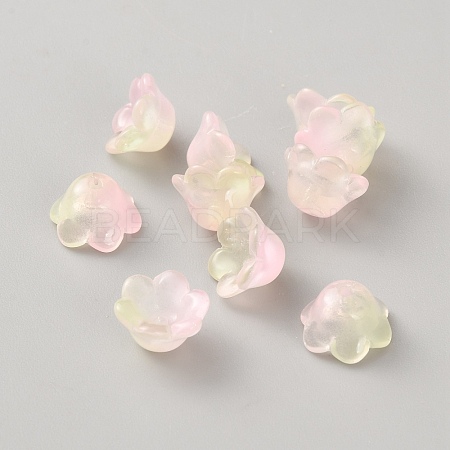 Iridescent Acrylic Bead Caps GLAA-TAC0015-17-1