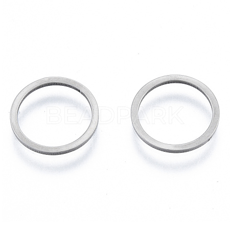Non-Tarnish 201 Stainless Steel Linking Rings STAS-N090-T04-1-1