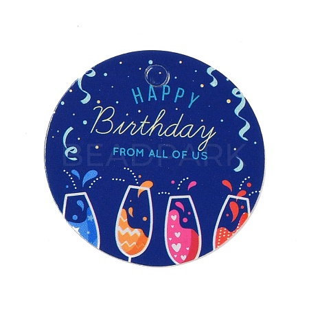 Happy Birthay Kraft Paper Gift Tags DIY-D056-01B-1