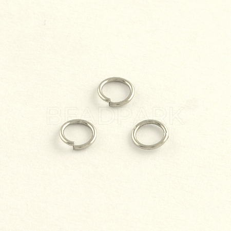 Tarnish Resistant 304 Stainless Steel Open Jump Rings STAS-R065-46-1