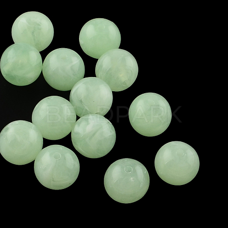 Round Imitation Gemstone Acrylic Beads OACR-R029-16mm-27-1