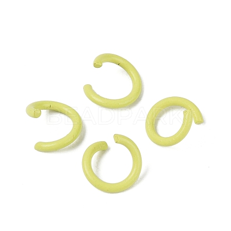 Spray Painted Iron Open Jump Rings IFIN-T017-04B-27-1