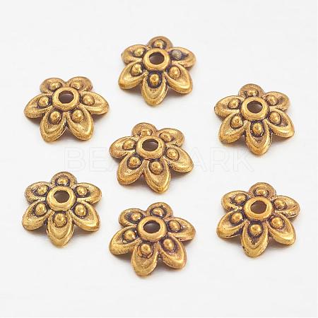 Tibetan Style Bead Caps GLF0626Y-NF-1