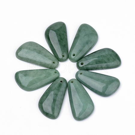 Natural Green Jade Gemstone Pendants X-G-R160-01-1