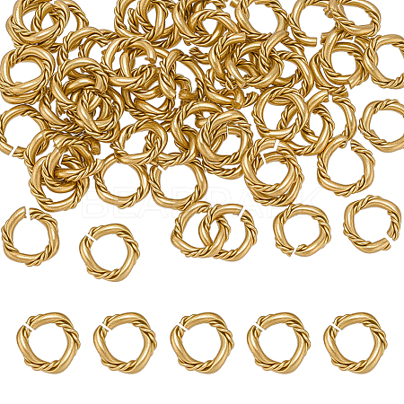 60Pcs Brass Open Jump Rings KK-PH0013-09-1