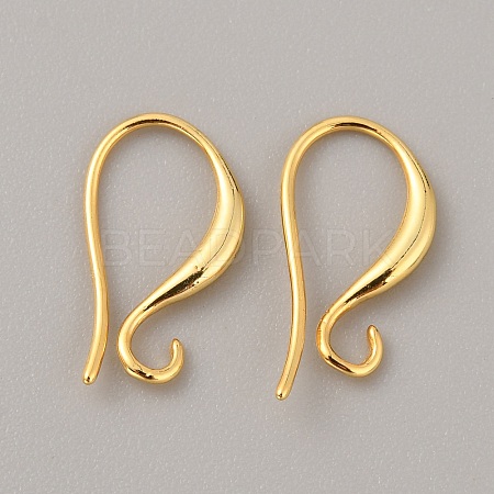 Brass Earring Hooks LS-KK-WH0011-45G-1