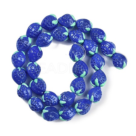 Handmade Lampwork Beads Strand LAMP-I027-10H-1