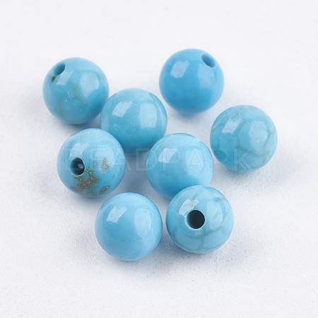 Natural Magnesite Beads TURQ-F010-01-1