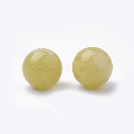 Imitation Gemstone Acrylic Beads JACR-S047-006E-8mm-1