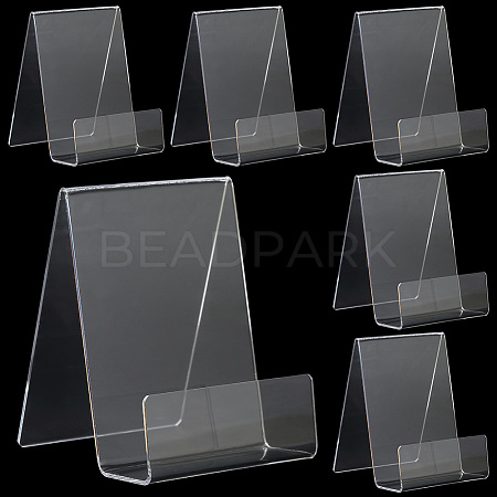 6Pcs Acrylic Book Stand for Kitchen Counter ODIS-SP0001-04C-1