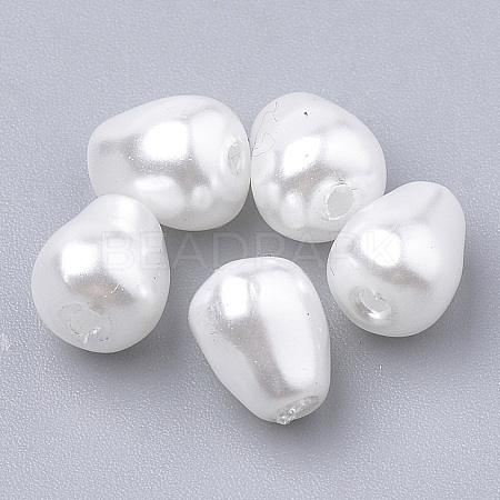 Eco-Friendly Plastic Imitation Pearl Beads X-MACR-T013-09-1