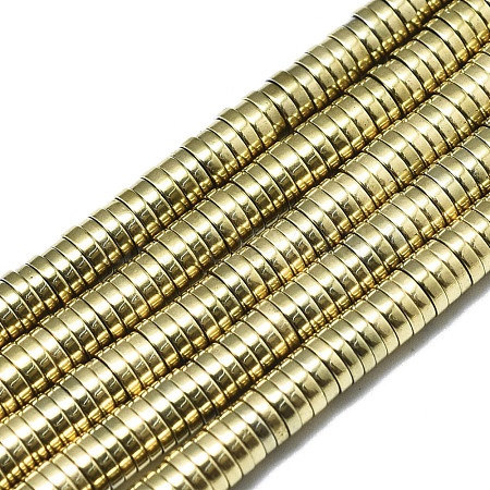Electroplate Non-magnetic Synthetic Hematite Beads Strands G-S352-42C-01-1