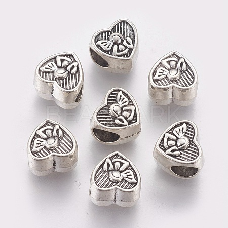 Alloy European Style Beads MPDL-WH0002-05AS-1