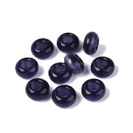 Cat Eye European Beads G-N359-17A-16-1