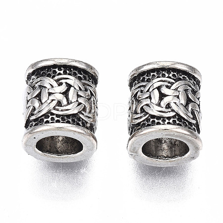 Tibetan Style Alloy European Beads TIBEB-N005-068-1