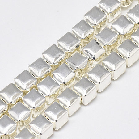 Electroplate Non-magnetic Synthetic Hematite Beads Strands G-Q465-41S-1