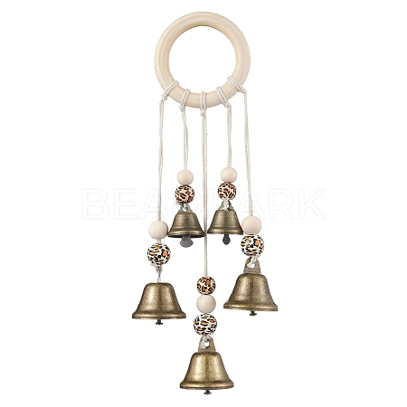 Iron Bell Wind Chimes HJEW-JM01958-1