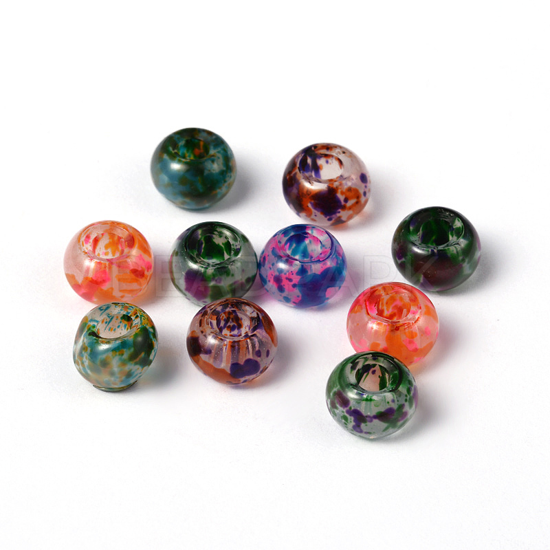 Spray Painted Glass Beads - Beadpark.com