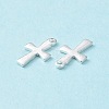 304 Stainless Steel Tiny Cross Charms STAS-L234-077S-5