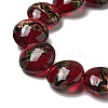 Handmade Gold Sand Lampwork Beads Strands LAMP-C008-03A-3