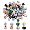 72Pcs 8 Colors Polyester European Beads OPDL-PH0001-09-1