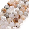 Natural Agate(Dyed & Heated) Beads Strands G-K425-B09-01-2