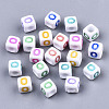 Opaque White Acrylic Beads SACR-R252-02O-1