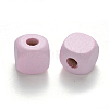 Spray Painted Natural Maple Wood Beads WOOD-N005-04B-2