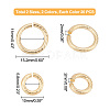 DICOSMETIC 40Pcs 2 Style 304 Stainless Steel Jump Rings STAS-DC0003-56-3