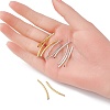 90Pcs 3 Colors Brass Tube Beads KK-YW0002-08B-4