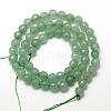 Natural Green Aventurine Beads Strands G-M037-6mm-01-2