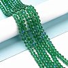 Electroplate Glass Beads Strands X1-EGLA-A034-T4mm-L12-4