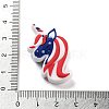 Independence Day Theme Silicone Beads SIL-M005-01F-3