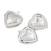 Rack Plating Brass Locket Pendants KK-F090-02P-3