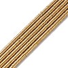 Electroplate Non-magnetic Synthetic Hematite Beads Strands X-G-J164A-3mm-07-1