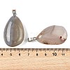 Natural Agate Tumbled Stone Pendants GG-K002-06K-3