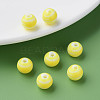 Opaque Striped Acrylic Beads MACR-S373-27D-06-5