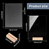 Transparent Acrylic Place Card & Wood Card Holder Set AJEW-WH0342-23-2