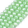 Electroplate Glass Beads Strands X-EGLA-A034-J8mm-A05-1