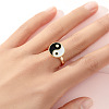 Alloy Enamel Rotatable Cuff Open Rings FS-WGEC271-26-1