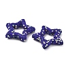 Star Shape Polymer Clay Rhinestone Beads CLAY-NH0001-06D-2